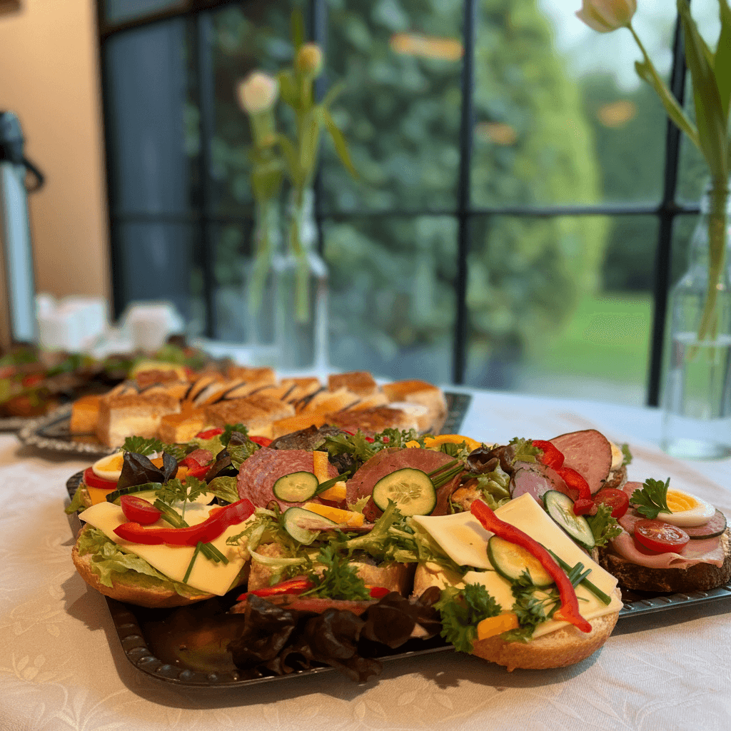 Belegte Brötchen Trauergesellschaft